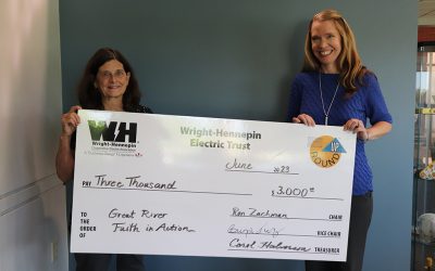 WRIGHT-HENNEPIN MEMBERS DONATE $35,500 TO LOCAL ORGANIZATIONS